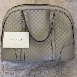 Monogram 6832 Bags | Gucci Microguccissima Gray Monogram Dome Satchel | Poshmark